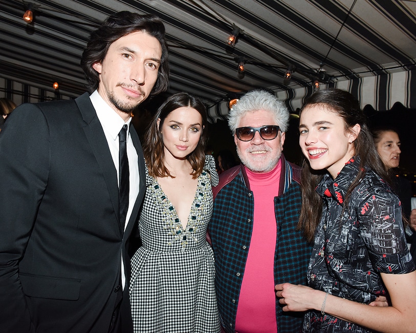 Adam Driver, Ana de Armas, Pedro Almodovar, Margaret Qualley, Pre-2020 Golden Globes W Magazine Party